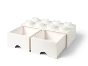 lego 5006209 8 knops hvid opbevaringsklods med skuffer