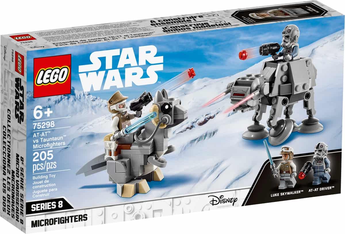 lego 75298 at at mod tauntaun microfighters