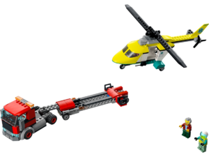 lego 60343 redningshelikopter transporter