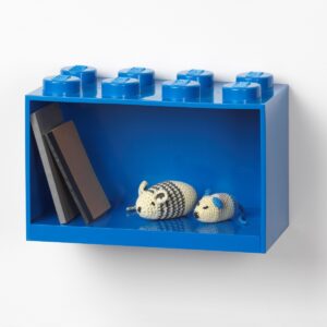 8 stud brick shelf blue 5007285